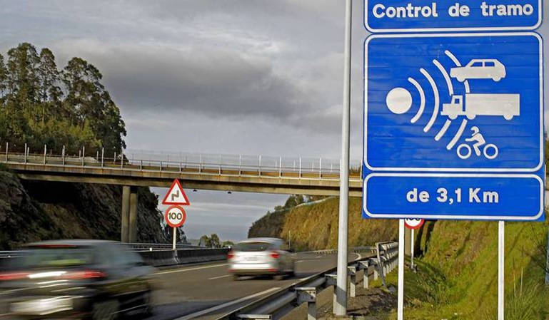 El radar de tramo de Madrid