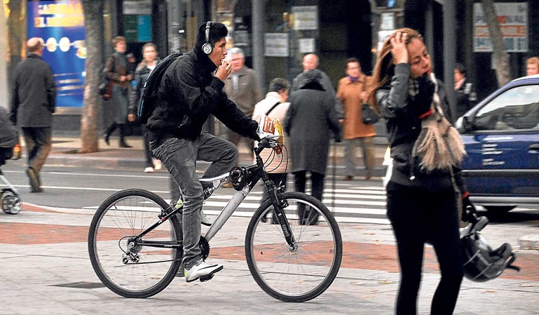 Las multas en bici son una realidad
