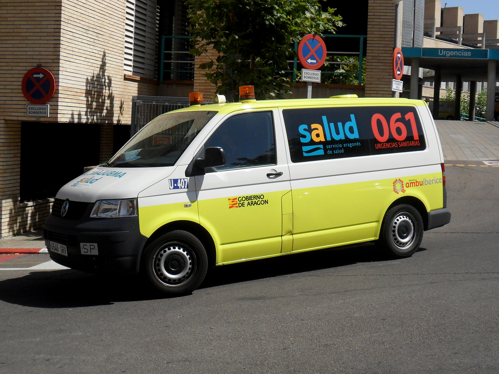 Multa a una ambulancia mientras atendía una urgencia