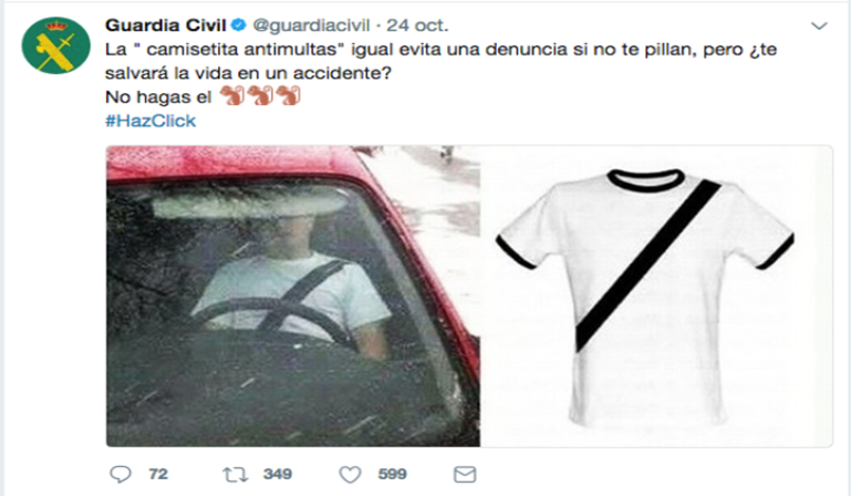 La camiseta anti multas