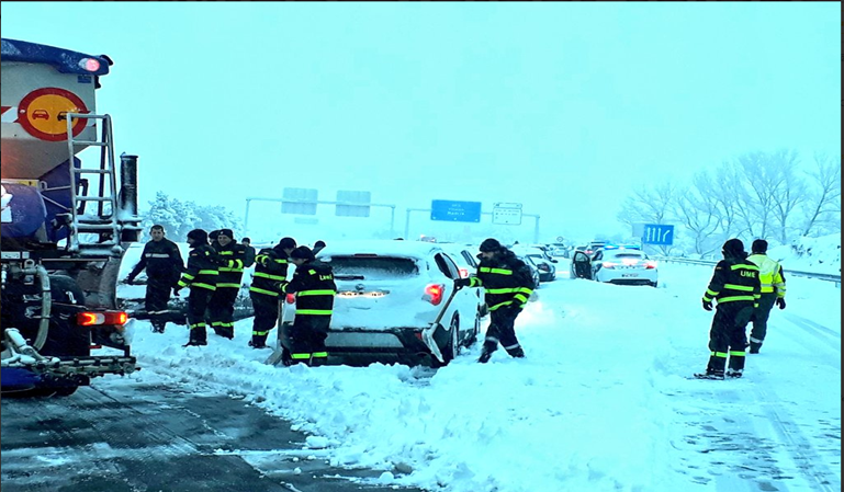 Coches equipados para nevadas por ley
