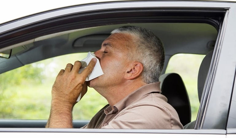 La alergia y la conducción