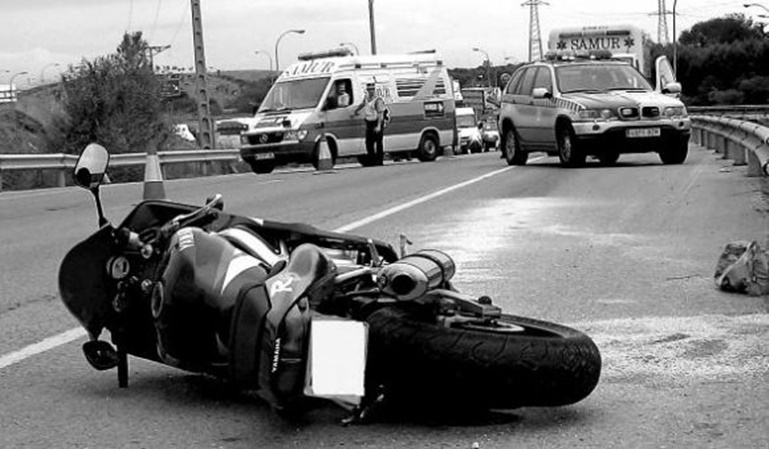 Cómo actuar en un accidente de moto