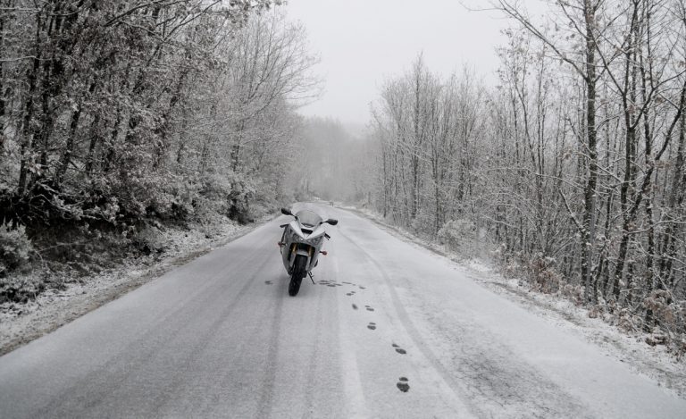 Conducir en moto en invierno