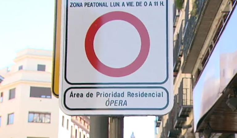 Multas aplazadas en el barrio de Ópera de Madrid