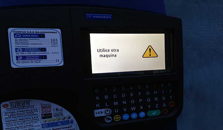 Pago ORA por App y multado