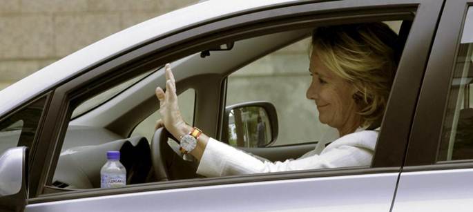 El coche de Esperanza Aguirre repite multa con los mismos agentes